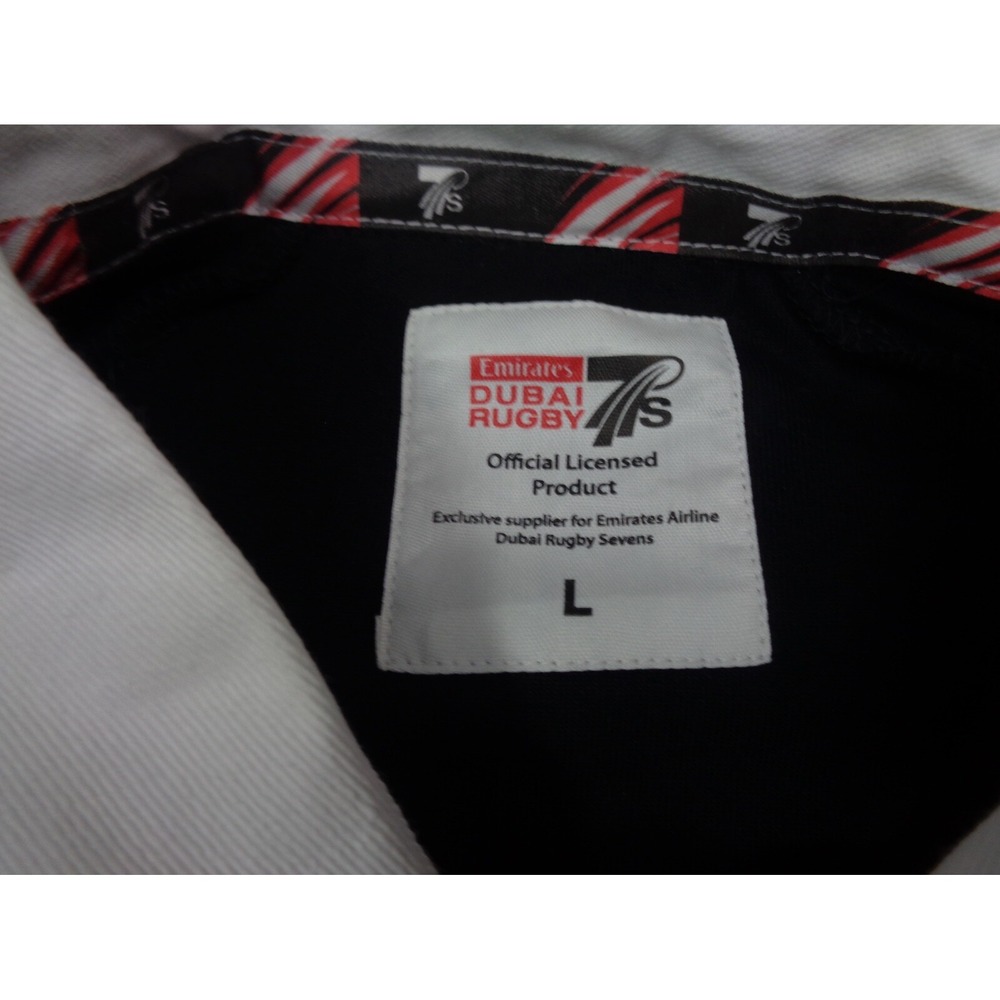Dubai Rugby Sevens Polo Shirt Mens L Black New Zealand Embroidered Emirates - Picture 4 of 11